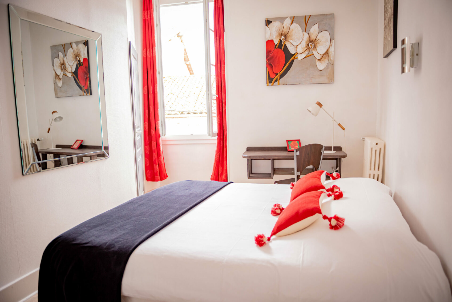 Chambre double Coquelicot - Hôtel Henri 4 Eauze