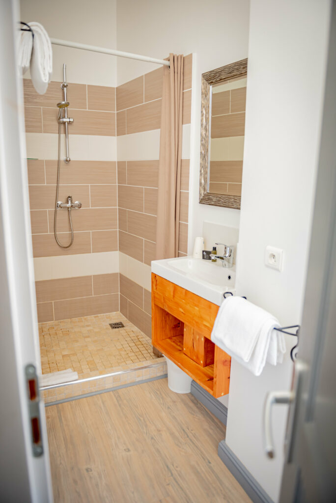 Chambre double Tournesol Hôtel Henri 4 Eauze - Salle de bain